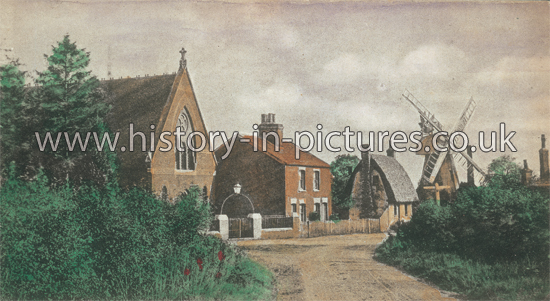 The Mill and Village, Gt Totham, Essex. c.1909